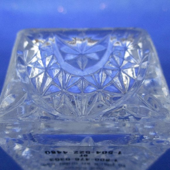 Crystal Trinket Box Song Bird Lidded Crystal Trinket Box Etched Crystal Songbird - Picture 7 of 12